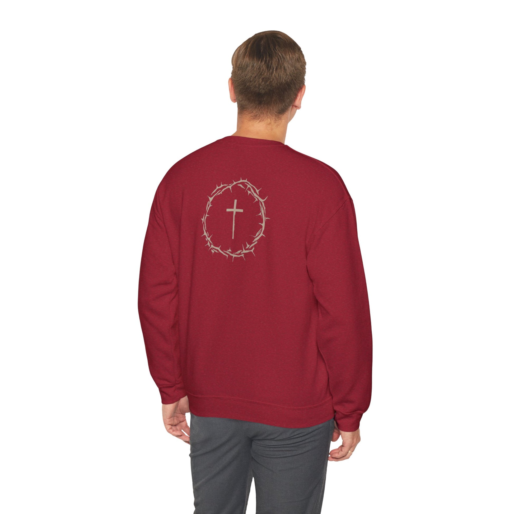 Crown of Peace, Crewneck Sweatshirt with Heritage Royale