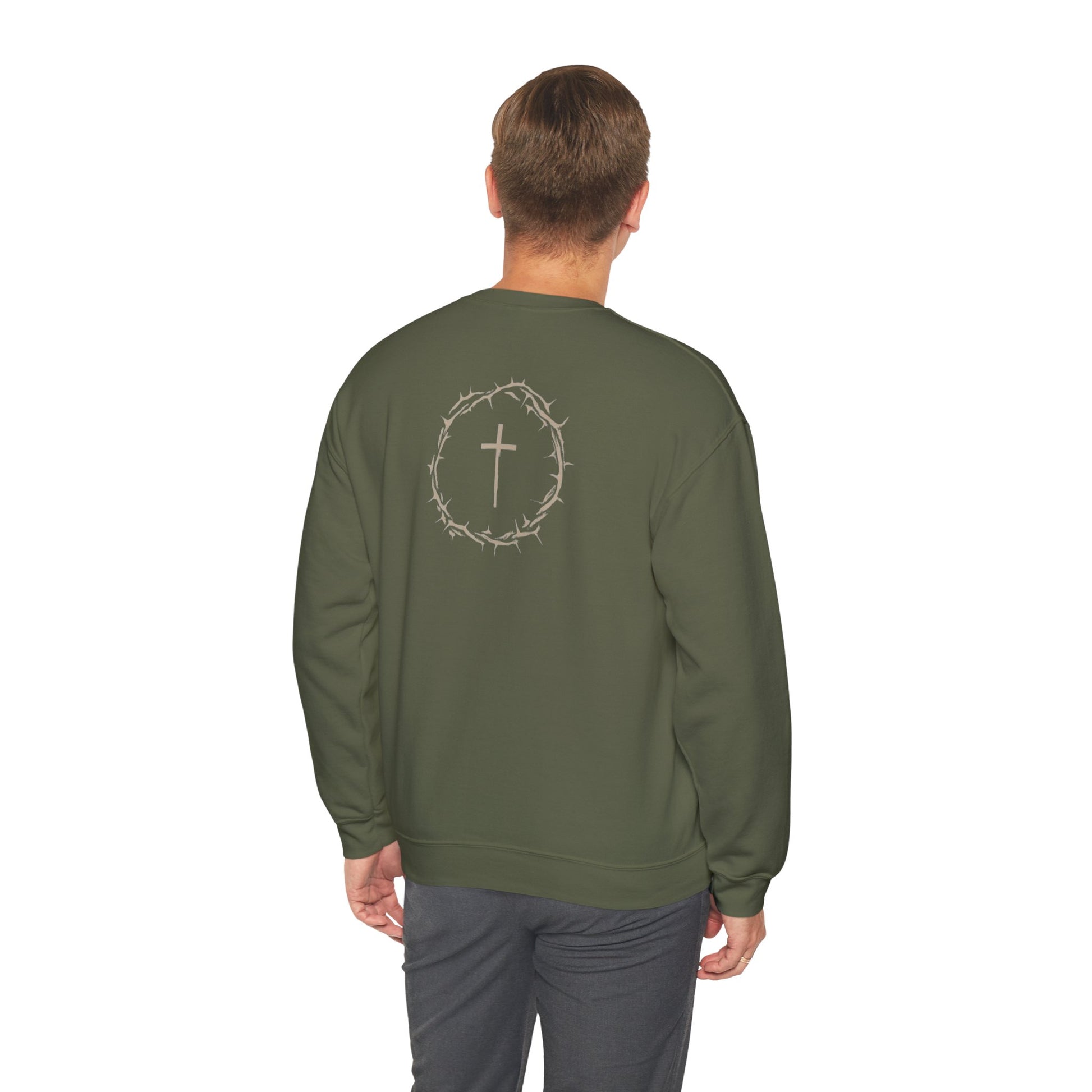 Crown of Peace, Crewneck Sweatshirt with Heritage Royale
