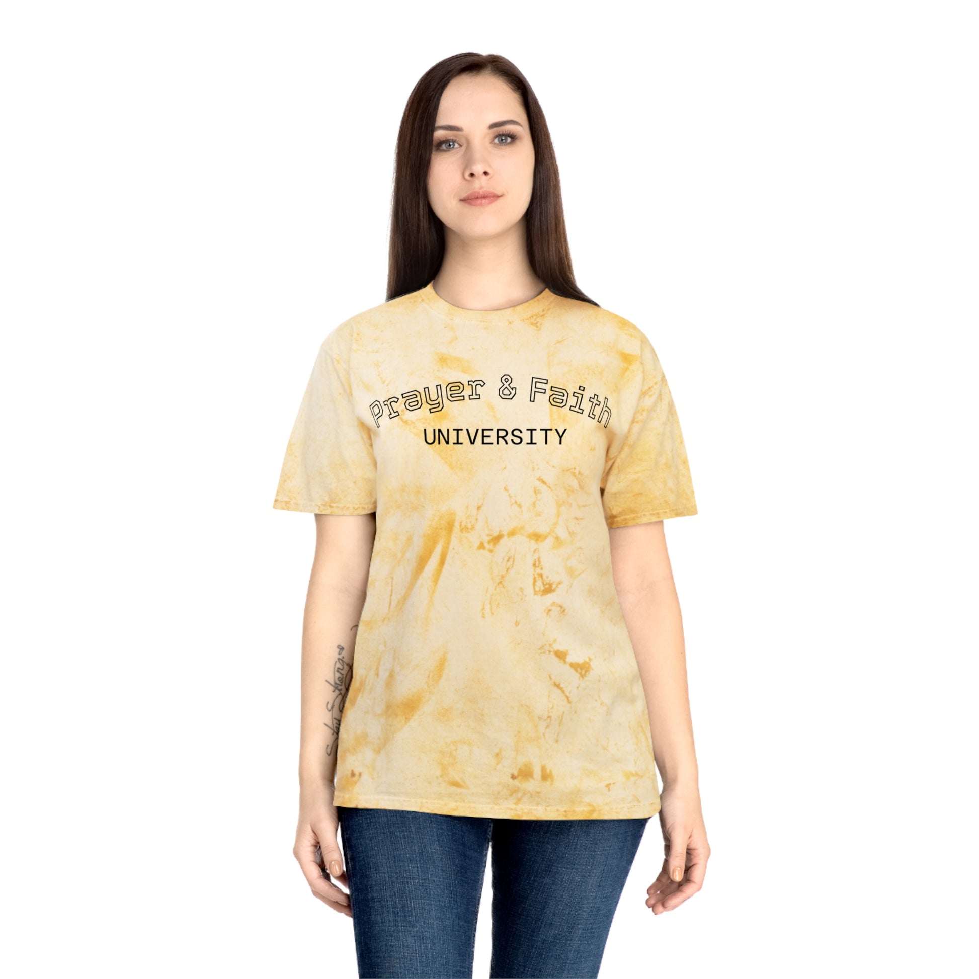 Color Blast T-Shirt - Prayer & Faith University, Summer Wear