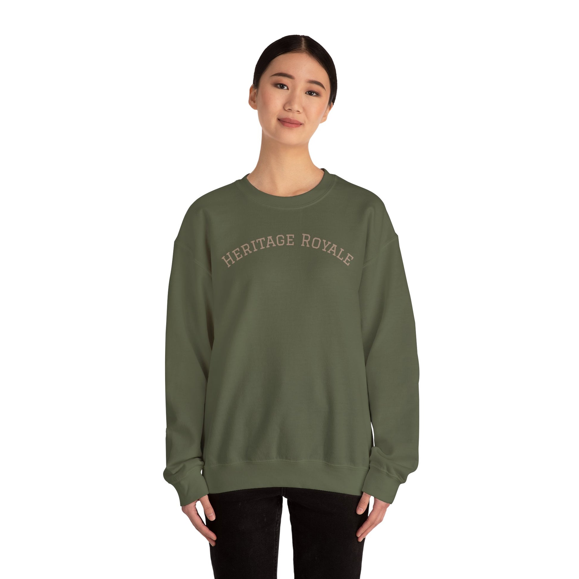 Crown of Peace, Crewneck Sweatshirt with Heritage Royale