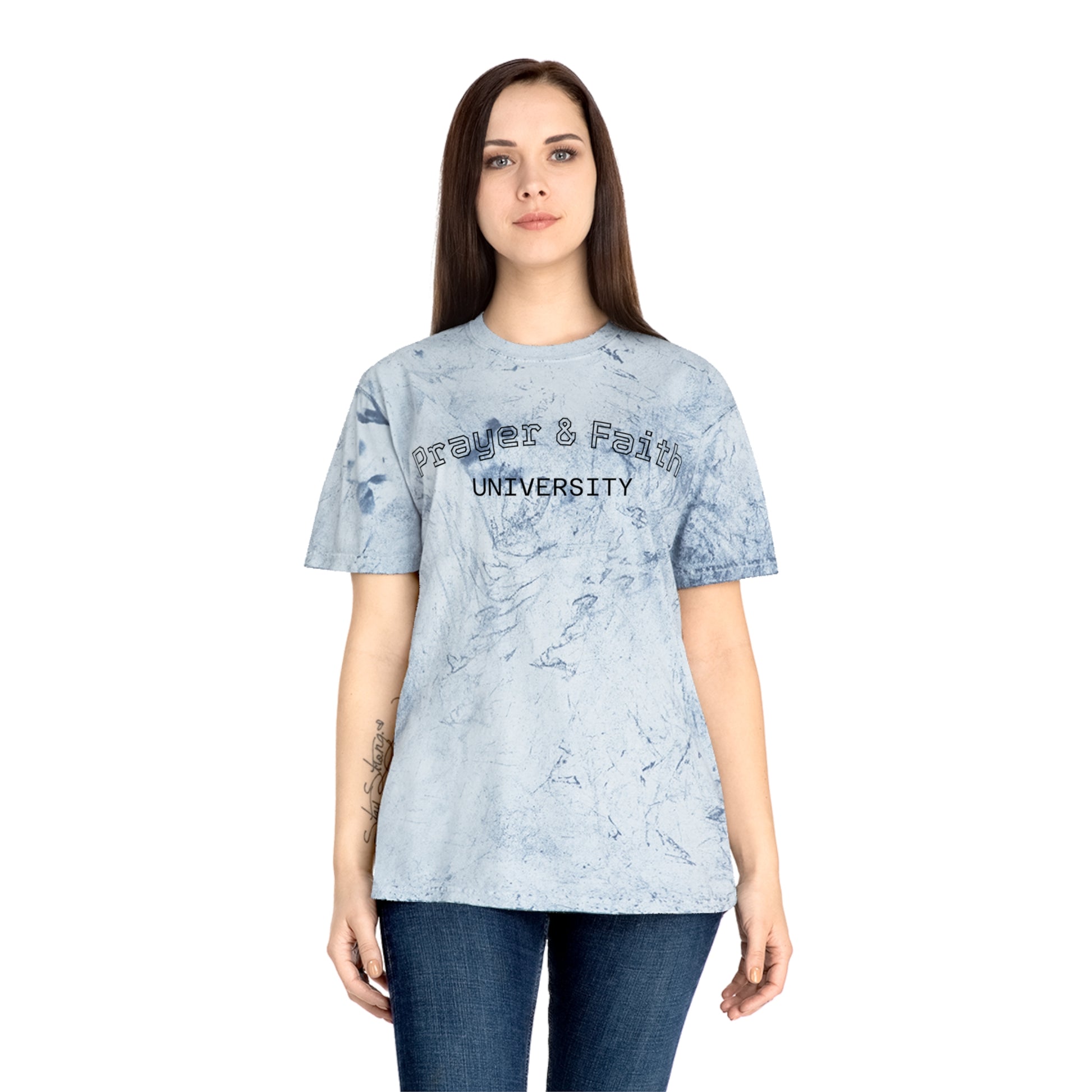 Color Blast T-Shirt - Prayer & Faith University, Summer Wear