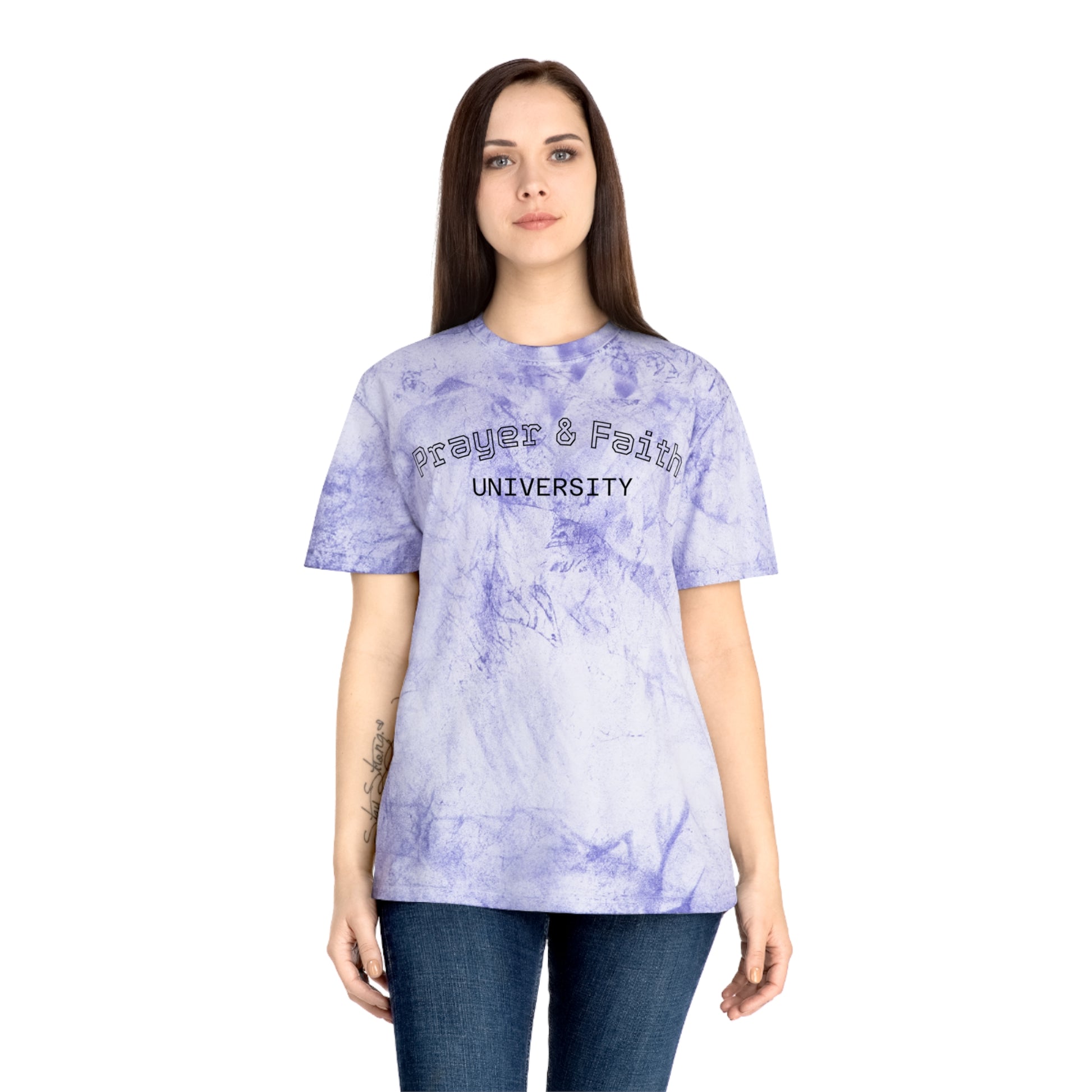 Color Blast T-Shirt - Prayer & Faith University, Summer Wear